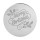 MERRY CHRISTMAS MIRROR TOPPER ROUND (1) SILVER 4.8cm
