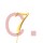 Gold Cake Topper/Pick - 7cm, Number