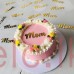 Cupcake mini cake Cut out topper - MOM Gold 5cm DESIGN 1