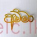 Cupcake mini cake Cut out topper - AMMA Gold 5.5CM