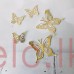 Glitter Butterfly GOLD 6.5CM X 7CM (BIG)