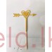 Glitter Picks - Heart With Arrow Gold 10cm