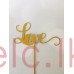 Glitter Picks - Love Gold 13cm