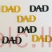 Glitter Cut Out Topper Gold and Black - DAD DESIGN 1