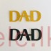 Glitter Cut Out Topper Gold and Black - DAD DESIGN 1