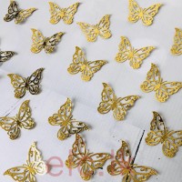 Glitter Butterfly GOLD 4.5CM X 3.5CM (SMALL)