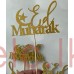 Glitter Picks - EID MUBARAK Gold 10CM