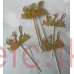 Glitter Picks - EID MUBARAK Gold 10CM