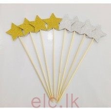 Glitter Picks - Star 3.17 cm