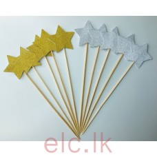 Glitter Picks - Star 5.08 cm