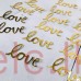 Cupcake mini cake Cut out topper - LOVE Gold 6cm