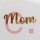 Cupcake mini cake Cut out topper - MOM Gold 5cm DESIGN 1