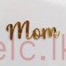 Cupcake mini cake Cut out topper - MOM Gold 5cm DESIGN 1