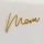 Glitter Cut Out Topper Gold - MOM 5cm Design 4