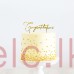 GOLD Plated Cake Topper - CONGRATULATIONS
