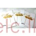 Gold Metal Cake Topper - Happy Birthday Design 1