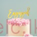 GOLD Plated Cake Topper - ENGAGED