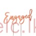 ROSE GOLD Plated Cake Topper - ENGAGED