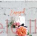 ROSE GOLD Plated Cake Topper - ENGAGED