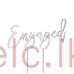 SILVER Metal Cake Topper - ENGAGED