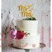 GOLD Plated Cake Topper - MR & MRS