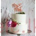 ROSE GOLD Plated Cake Topper - MR & MRS