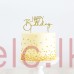 GOLD Metal Cake Topper - HAPPY BIRTHDAY 2