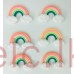 Rainbow Cupcake Topper Plastic - Sunset