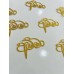 Cupcake mini cake Cut out topper - AMMA Glitter Gold 5.5CM