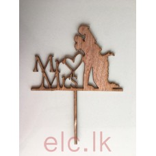 Wooden Picks - Mr & Mrs COUPLE 2
