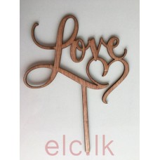 Wooden Picks - Love Design 01