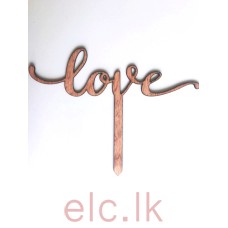 Wooden Picks - Love Small Design 03