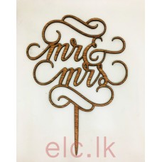 Wooden Picks - Mr & Mrs Design 01