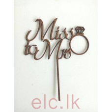 Wooden Picks - Miss to Mrs