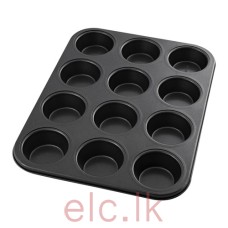 BAKING TRAY NON STICK - 12 cupcakes