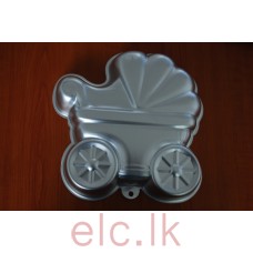 CAKE TIN 3D - BABY PRAM