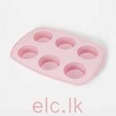 Silicon Cup Cake Baking Tray - 6 CUPS 
