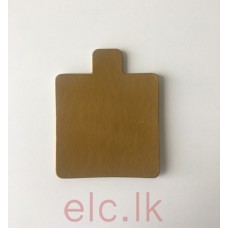 Boards - Square GOLD tab (3x3) inch