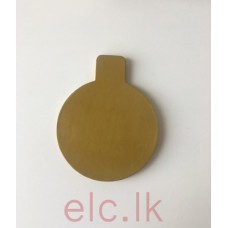 Boards - Round GOLD tab  D-3 inch
