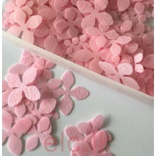 Edible Wafer HYDRANGEAS x 30 - Solid Pink, Mix Sizes