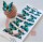 Edible Wafer Butterfly Set Of 9 - AQUA