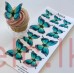 Edible Wafer Butterfly Set Of 9 - AQUA