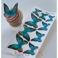 Edible Wafer Butterfly Set Of 9 - AURORA