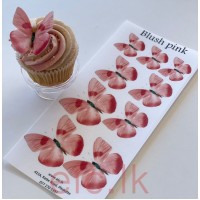 Edible Wafer Butterfly Set Of 9 - BLUSH PINK