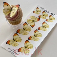 Edible Wafer Butterfly Set Of 9 - BUTTERSCOTCH