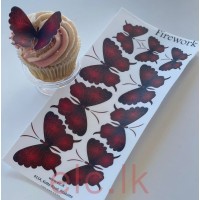 Edible Wafer Butterfly Set Of 9 - FIREWORKS 