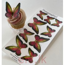 Edible Wafer Butterfly Set Of 9 - HUMMINGBIRD