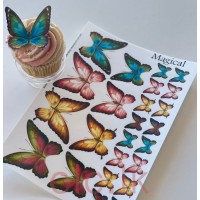Edible Wafer Butterfly Set Of 24 - MAGICAL