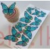 Edible Wafer Butterfly Set Of 9 - NEON