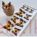 Edible Wafer Butterfly Set Of 9 - ORANGE & BLACK
